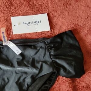 Black Roushed Side Bokini Nottom